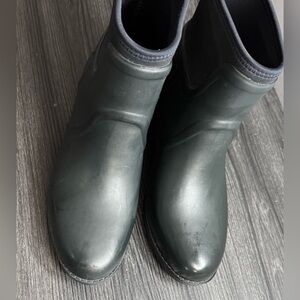 Tory Burch Women’s Navy Green Size 8 April Rain Boot